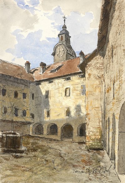 Idrija Castle Courtyard II by Ladislav Benesch